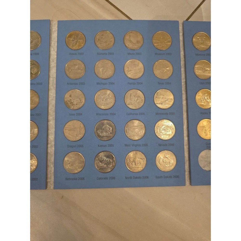 Whitman Coin Folder Statehood‎ Quarters 1999 - 2009 Album/DC Territories 8097 #1